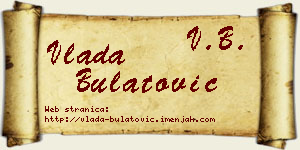Vlada Bulatović vizit kartica
